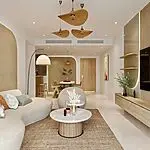 the river 3bed living room