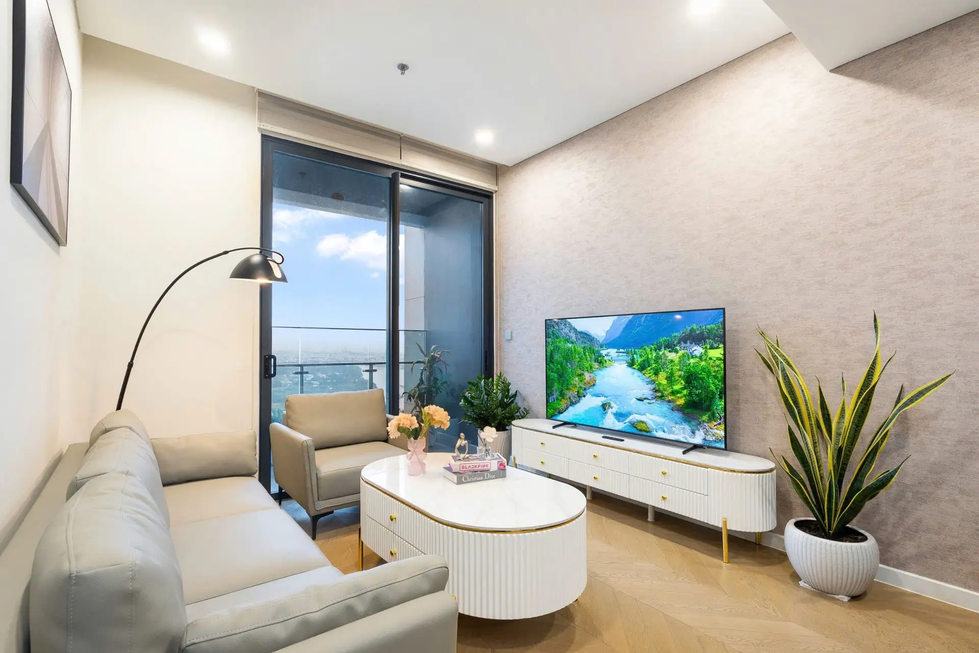 LUMIERE RIVERSIDE E棟30F【3BED】リビング